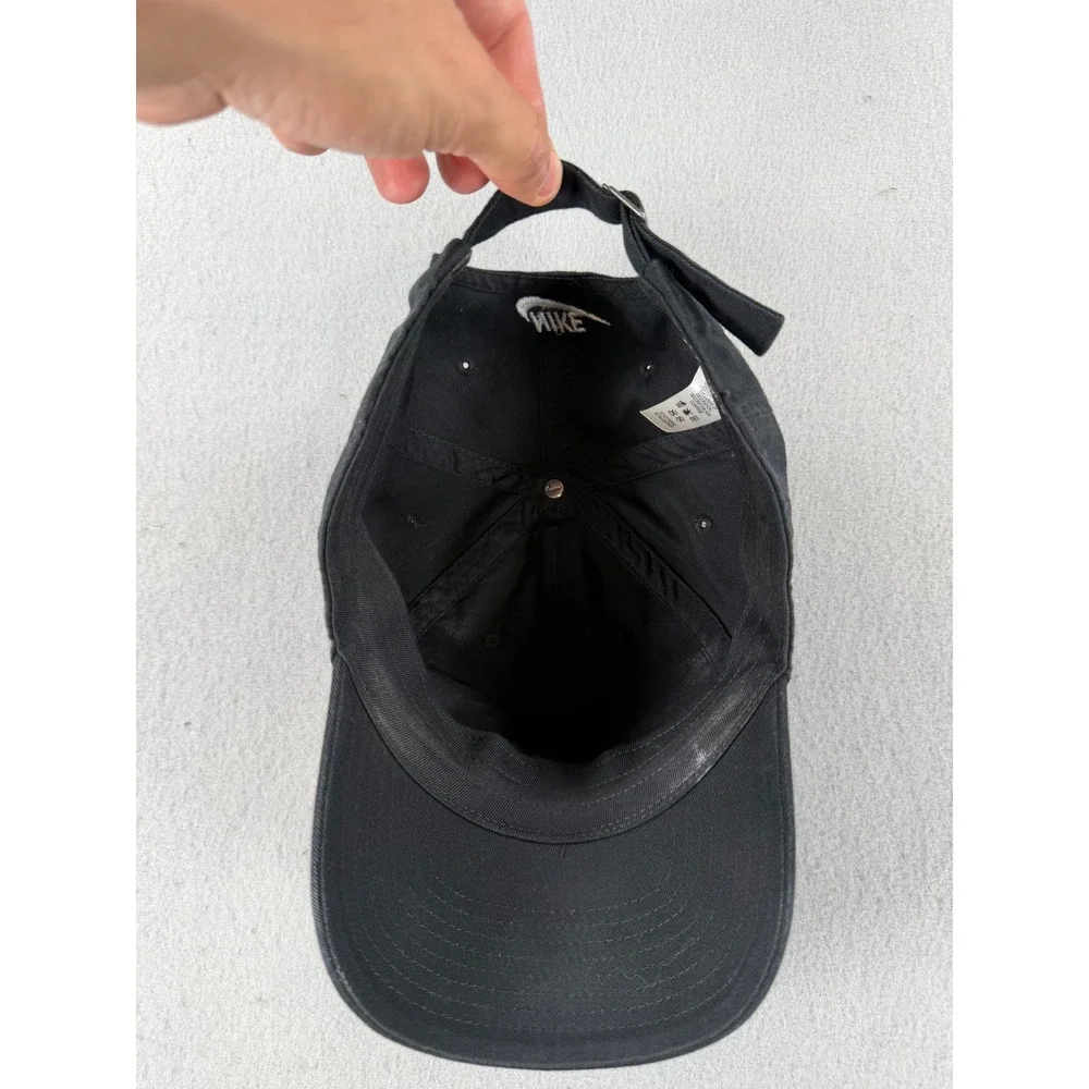 Vintage Nike Heritage86 Just Do It Hat Black Adjustable Cotton Strapback
